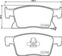 BREMBO P 59 091 Brake pad set
