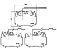 BRAKE PAD SET DISC BRAKE FOR PEUGEOT 205/II/Mk/Convertible/Hatchback/Van 305 FUN
