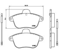 BRAKE PAD SET DISC BRAKE FOR CITROËN XM/Break RENAULT SPORT/SPIDER CLIO/II/Mk