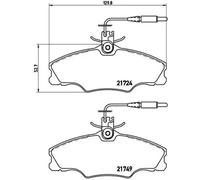 Brake pads P 61 056 BREMBO for PEUGEOT 406 406 Estate