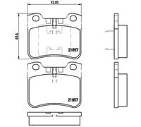 Brake pads P 61 059 BREMBO for CITROËN SAXO