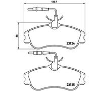 BREMBO P 61 060 Brake pad set