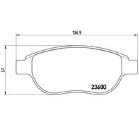 NEW BRAKE PAD SET DISC BRAKE FOR PEUGEOT CITROEN 207 SALOON N6A EP6 9HV BREMBO