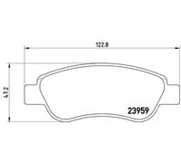 Brake pads P 61 081 BREMBO for CITROËN PEUGEOT TOYOTA
