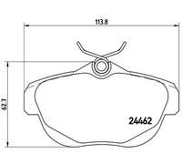 BREMBO P 61 087 Brake pad set