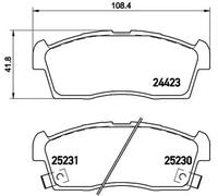 Brembo Brake Pad Set P 61 108 - Front Disc Pads for Suzuki Palette Spacia Lapin Alto Wagon 0.7L