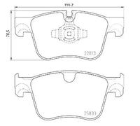 Brake pads P 61 135 BREMBO for PEUGEOT OPEL DS CITROËN VAUXHALL TOYOTA