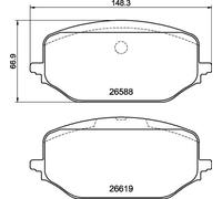 BREMBO P 61 142 Brake pad set
