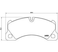 Brake pads P 65 017 BREMBO for PORSCHE VW