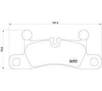 BREMBO P 65 027 Brake pad set