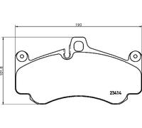 Brake pads P 65 032 BREMBO for PORSCHE AUDI