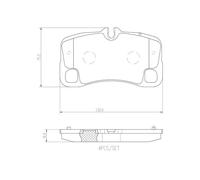 Brake pads P 65 035 BREMBO for PORSCHE 911