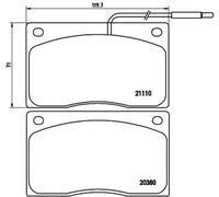 BRAKE PAD SET DISC BRAKE FOR JAGUAR XJ/ESPORTIVO/Convertible XJS XJSC RENAULT