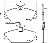 BREMBO P 68 014 Brake pad set