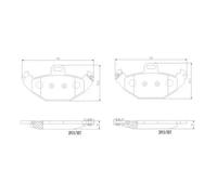 BREMBO P 68 021 Brake pad set