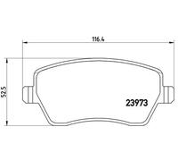 MERCEDES-BENZ CITAN Brembo Brake Pads FrontRear Panel Van 2012-