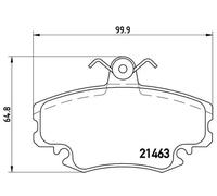 BREMBO P 68 038 Brake pad set