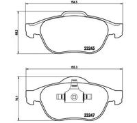 Brake pads P 68 040 BREMBO for RENAULT SCÉNIC II GRAND SCÉNIC II