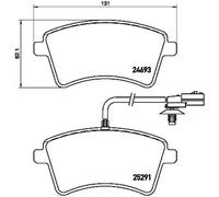 Brake pads P 68 058 BREMBO for RENAULT NISSAN