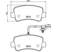 Brake pads P 68 063 BREMBO for OPEL RENAULT NISSAN