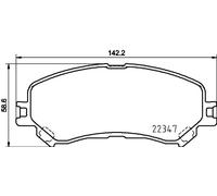 BREMBO P 68 067X Brake pad set