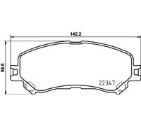 Brake pads P 68 067X BREMBO for RENAULT ESPACE V TALISMAN MEGANE IV Hatchback