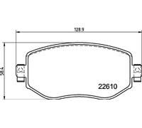 BREMBO P 68 068X Brake pad set