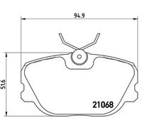 BRAKE PAD SET DISC BRAKE FOR SAAB 900/Combi/Hatchback/Convertible 9000 2.0L 4cyl
