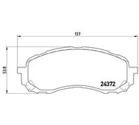 Brake pads P 78 015 BREMBO for SUBARU IMPREZA Saloon IMPREZA Estate