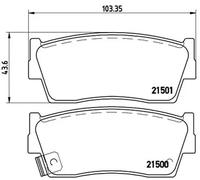 Brembo Brake Pad Set P 79 006 - Disc Brake for Suzuki Geo