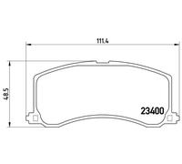 BREMBO P 79 010 Brake pad set