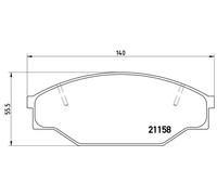 Brake pads P 83 013 BREMBO for VW TOYOTA