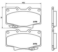 Brake pads P 83 025 BREMBO for TOYOTA LAND CRUISER 80 LAND CRUISER Hardtop