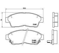 BREMBO P 83 034 Brake pad set