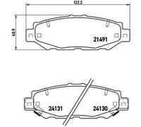 BREMBO P 83 038 Brake pad set