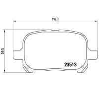 BREMBO P 83 040 Brake pad set