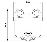 Brake pads P 83 045 BREMBO for LEXUS GS IS I SC Convertible IS SportCross