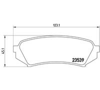 Brake pads P 83 049 BREMBO for TOYOTA LEXUS