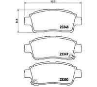 BREMBO P 83 050 Brake pad set