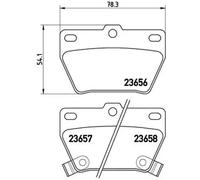 BREMBO P 83 057 Brake pad set