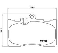 Brake pads P 83 058 BREMBO for LEXUS LS