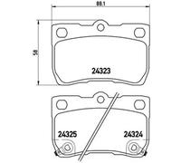 Brake pads P 83 073 BREMBO for LEXUS IS II GS IS C