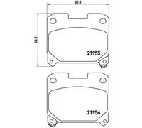 BREMBO P 83 091 Brake pad set