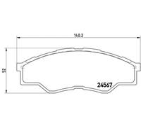 BREMBO P 83 096 Brake pad set