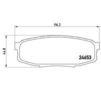 BREMBO P 83 098 Brake pad set