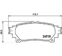Brake pads P 83 152 BREMBO for TOYOTA LEXUS