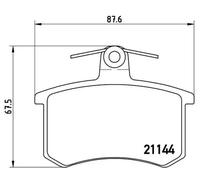 Brake pads P 85 013 BREMBO for ALFA ROMEO AUDI LANCIA FIAT