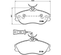 BRAKE PAD SET DISC BRAKE FOR AUDI 100/5000 200 QUATTRO COUPE 80 90 CABRIOLET 80