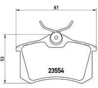 Brake pads P 85 020 BREMBO for CITROËN SEAT VW AUDI FORD SKODA PEUGEOT FIAT DS