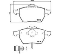BREMBO P 85 026 Brake pad set